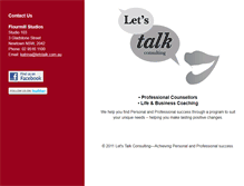 Tablet Screenshot of letstalk.com.au